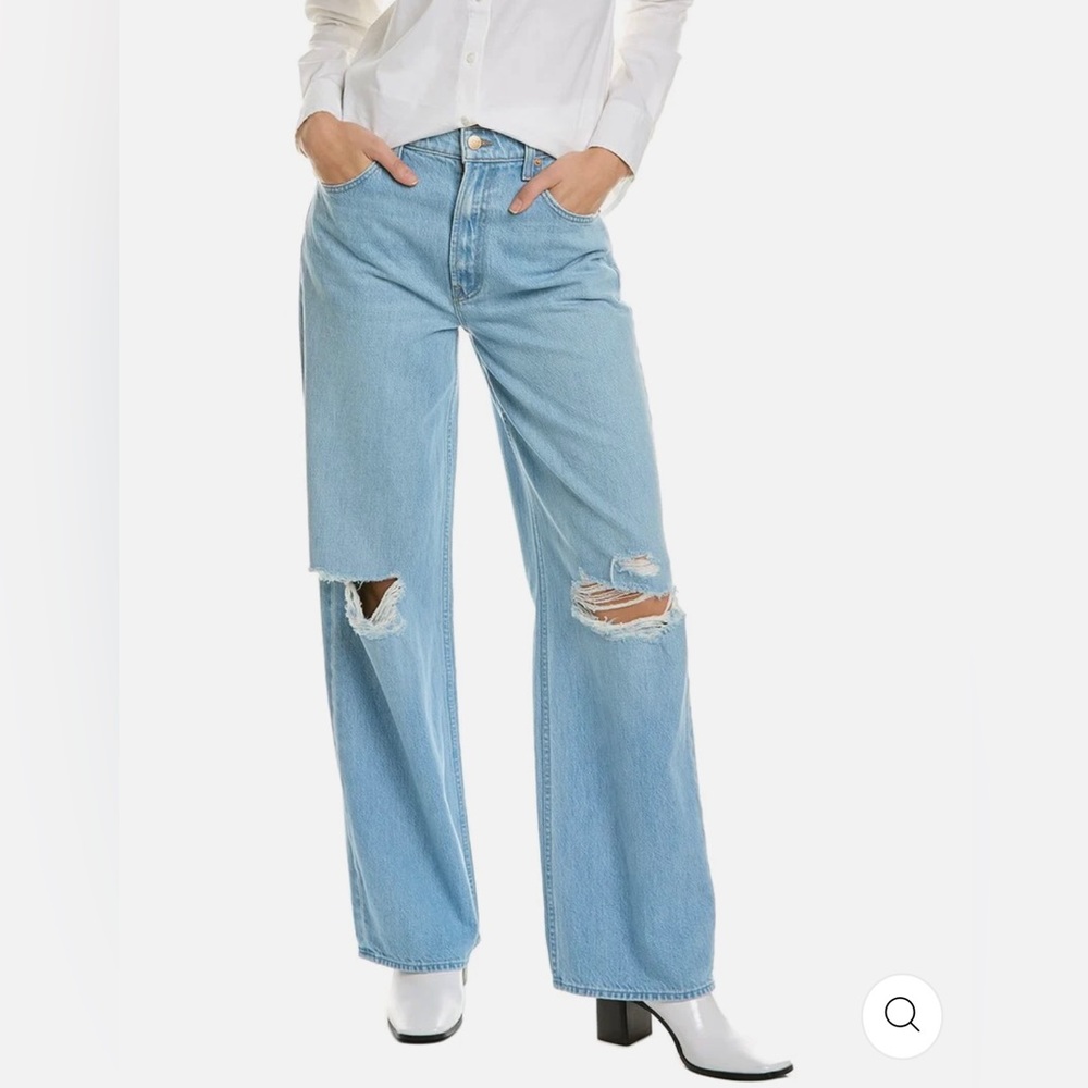 🦋MOTHER SNACKS THE FUN DIP PUDDLE LOTS OF NIBBLES WIDE LEG JEANS 29